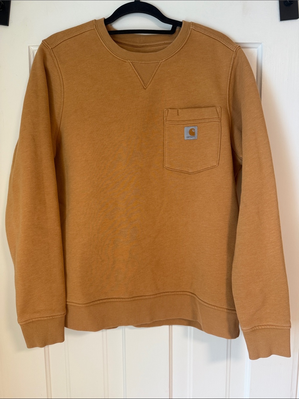 Carhartt Kids Tan Crewneck Pocket Sweatshirt